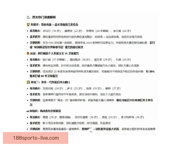 美加墨世界杯竞猜预测分析 聚焦赛程走势与球队表现